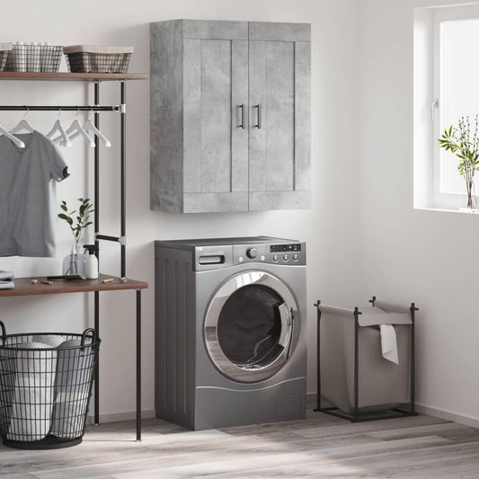 Veggskap Betonggrå 69,5x34x90 cm