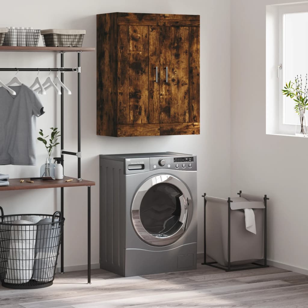 Veggskap Røkt Eik 69,5x34x90 cm