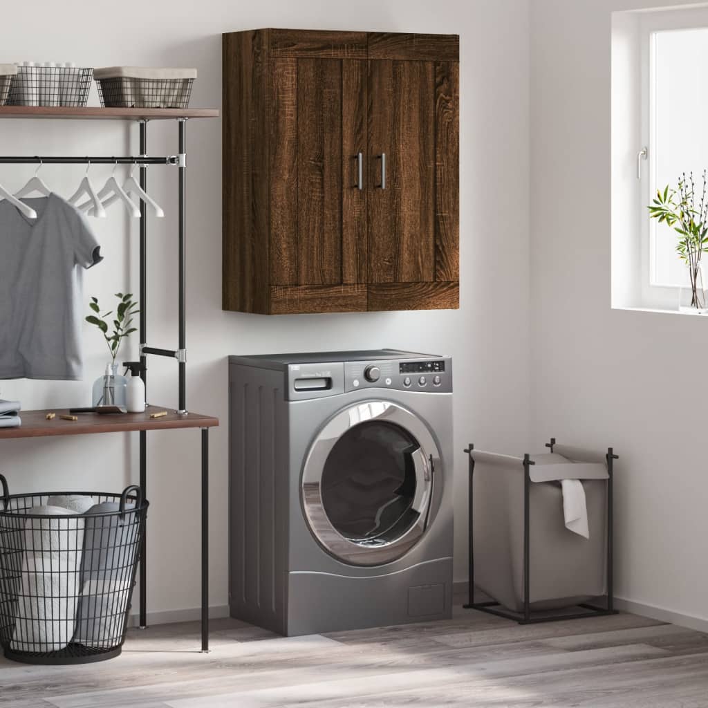 Veggskap Brun Eik 69,5x34x90 cm