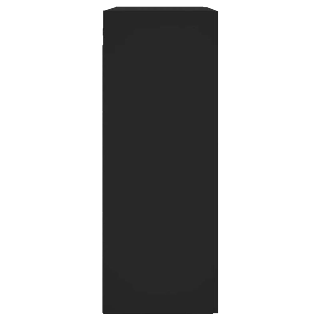 Veggskap Svart 69,5x34x90 cm