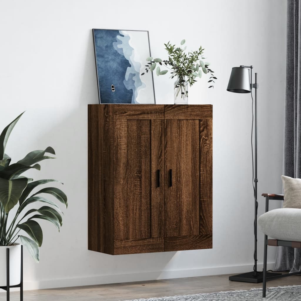 Veggskap Brun Eik 69,5x34x90 cm