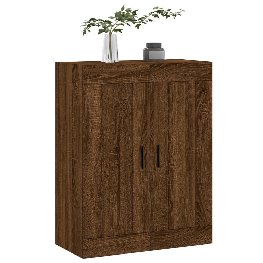 Veggskap Brun Eik 69,5x34x90 cm