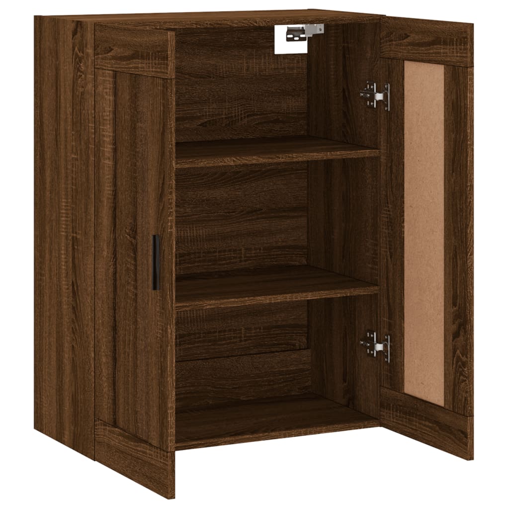 Veggskap Brun Eik 69,5x34x90 cm