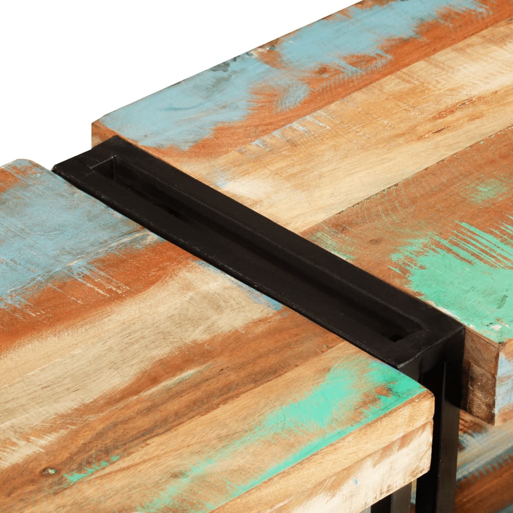 TV-Møbel Tre TV-benk gjenvunnet heltre 180x30x40 cm