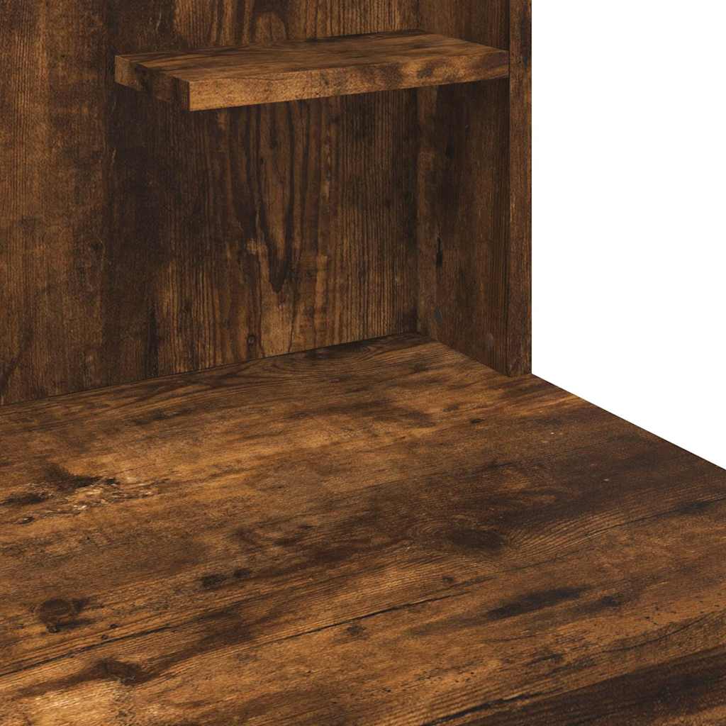 Sminkebord Røkt Eik LED 96x40x142 cm