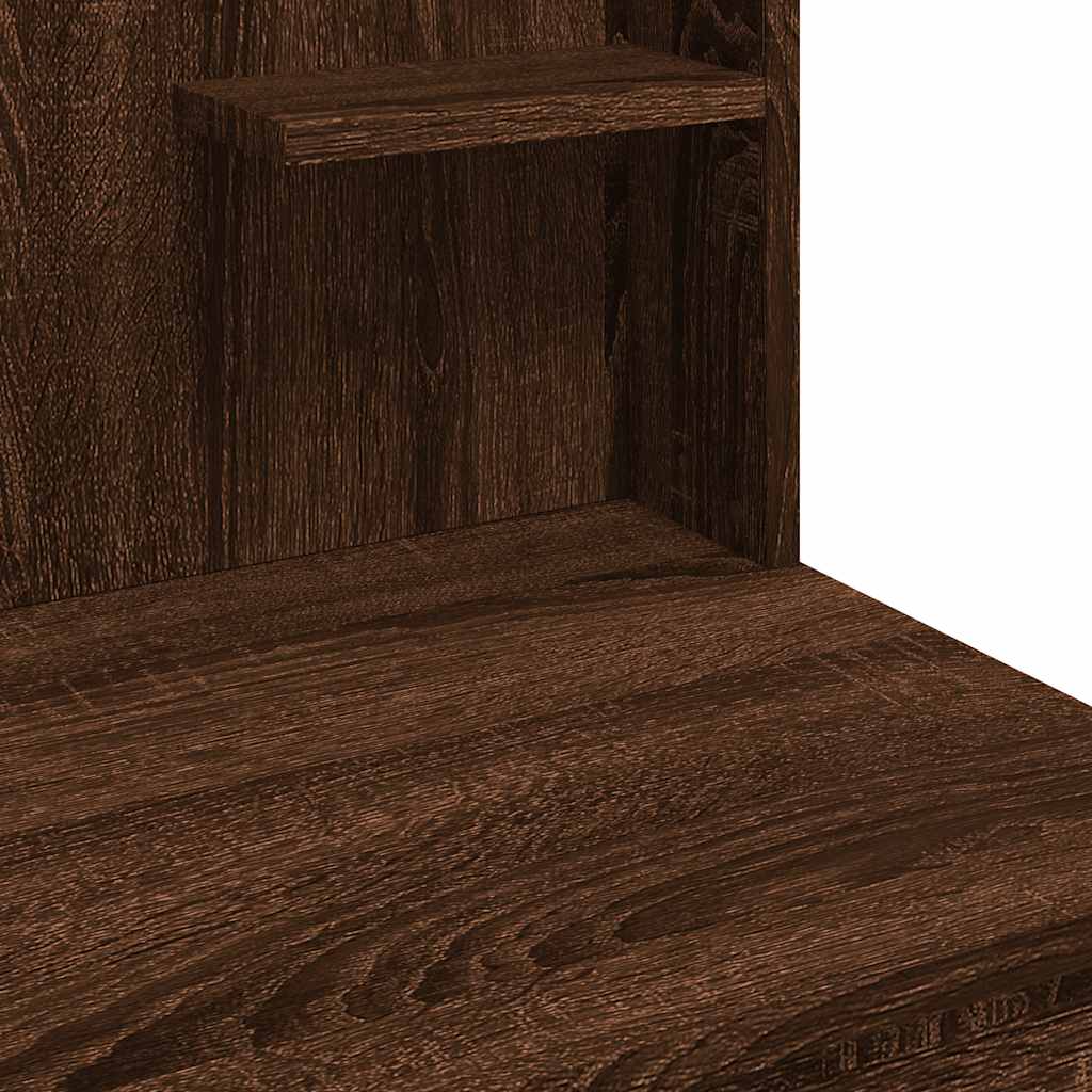 Sminkebord Brun Eik LED 96x40x142 cm