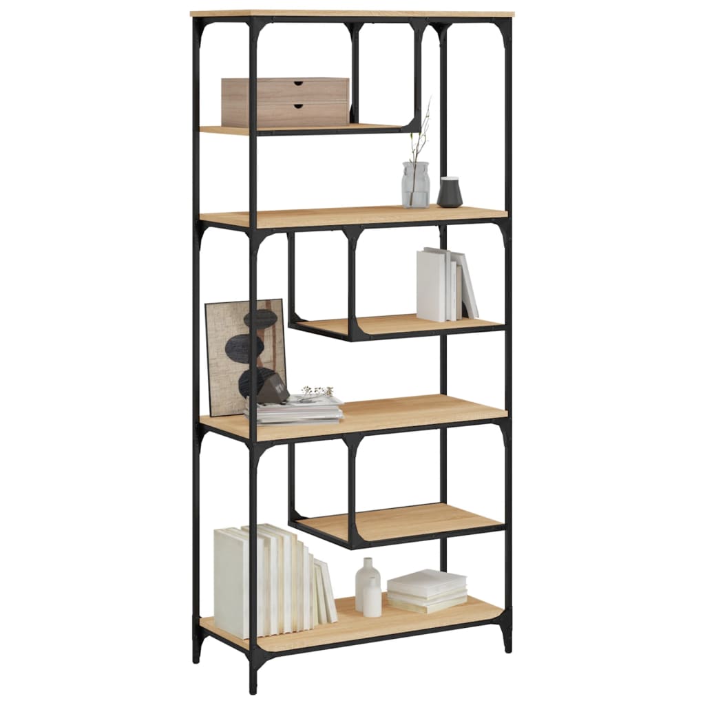 Bokhylle Sonoma Eik 81x36x176 cm