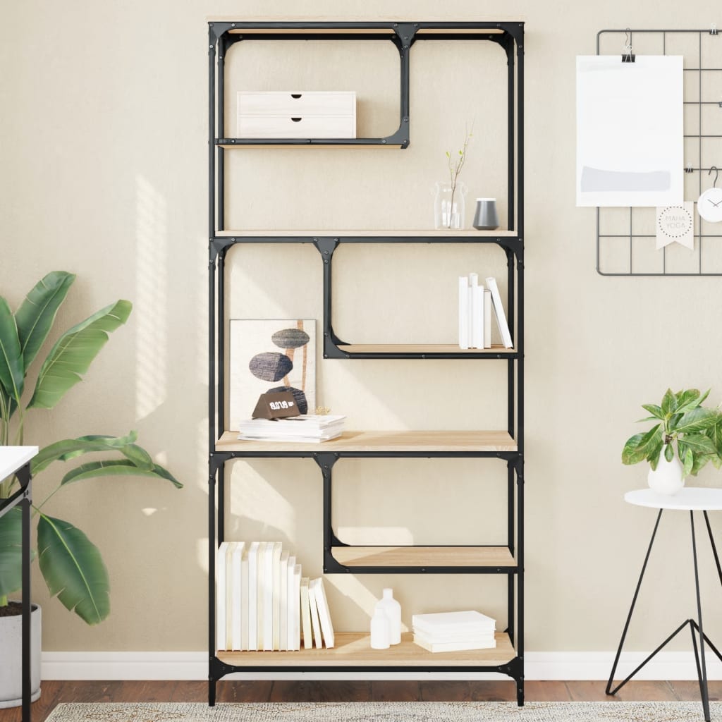 Bokhylle Sonoma Eik 81x36x176 cm