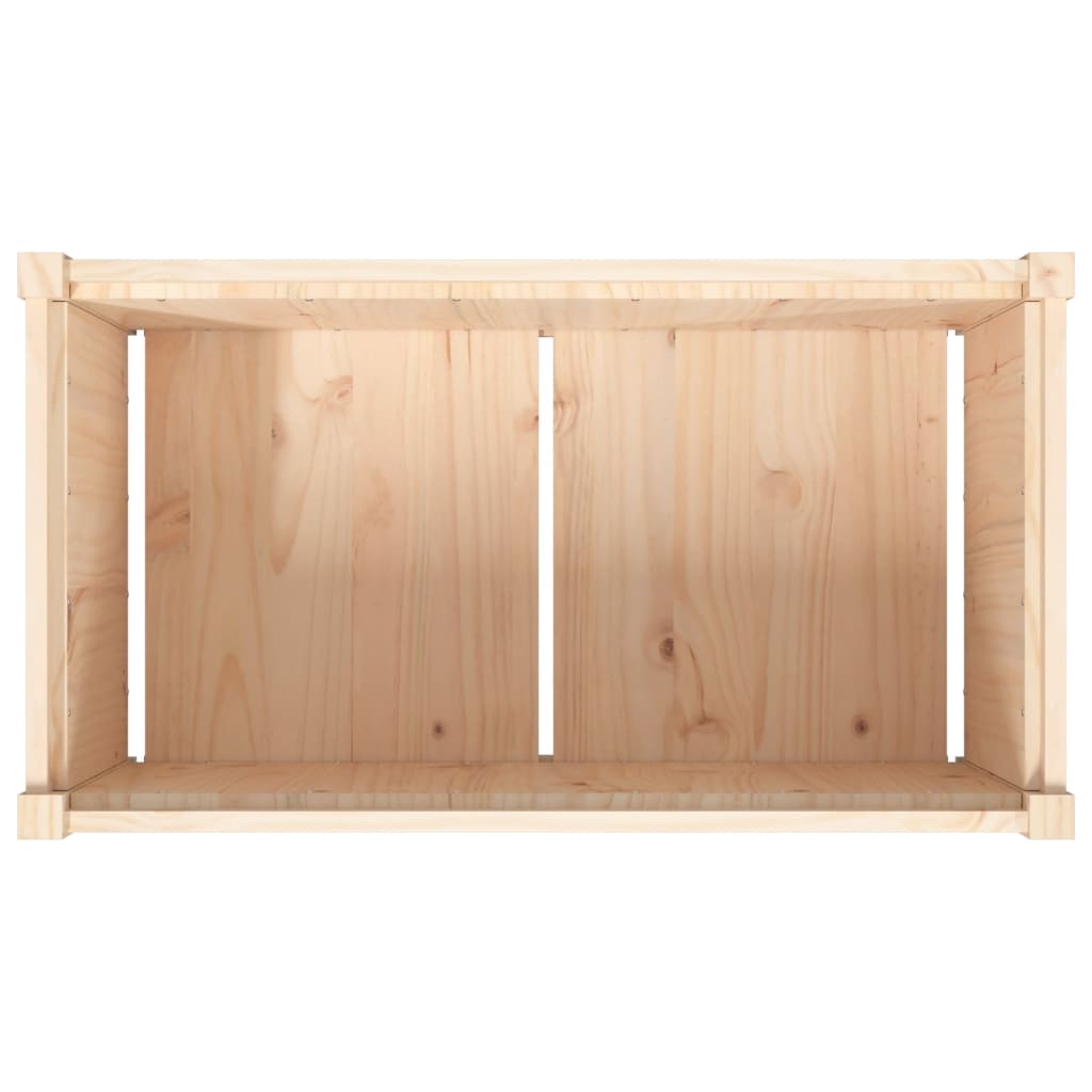 Utendørs Blomsterkasse Plantekasse Tre 90x50x50 cm heltre furu