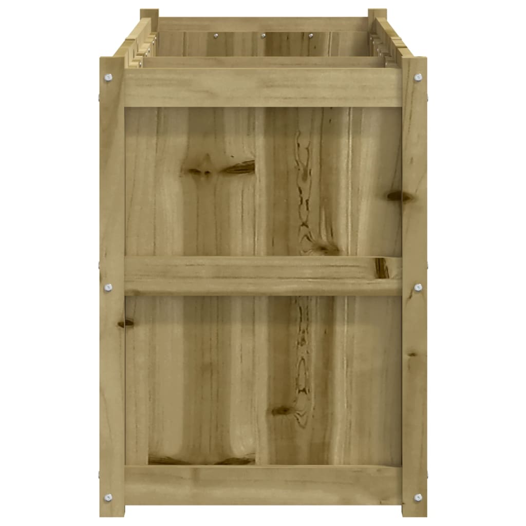 Utendørs Blomsterkasse Plantekasse Tre 150x50x70 cm impregnert furu