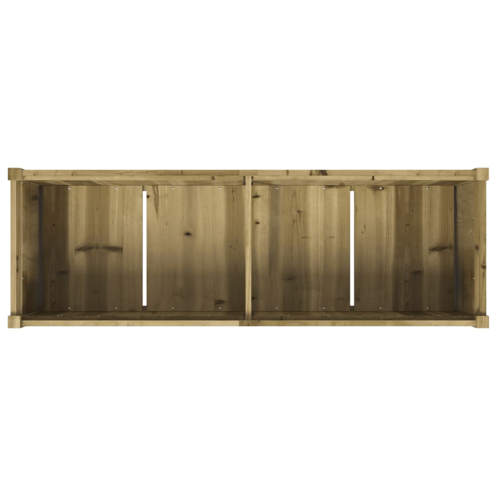 Utendørs Blomsterkasse Plantekasse Tre 150x50x70 cm impregnert furu