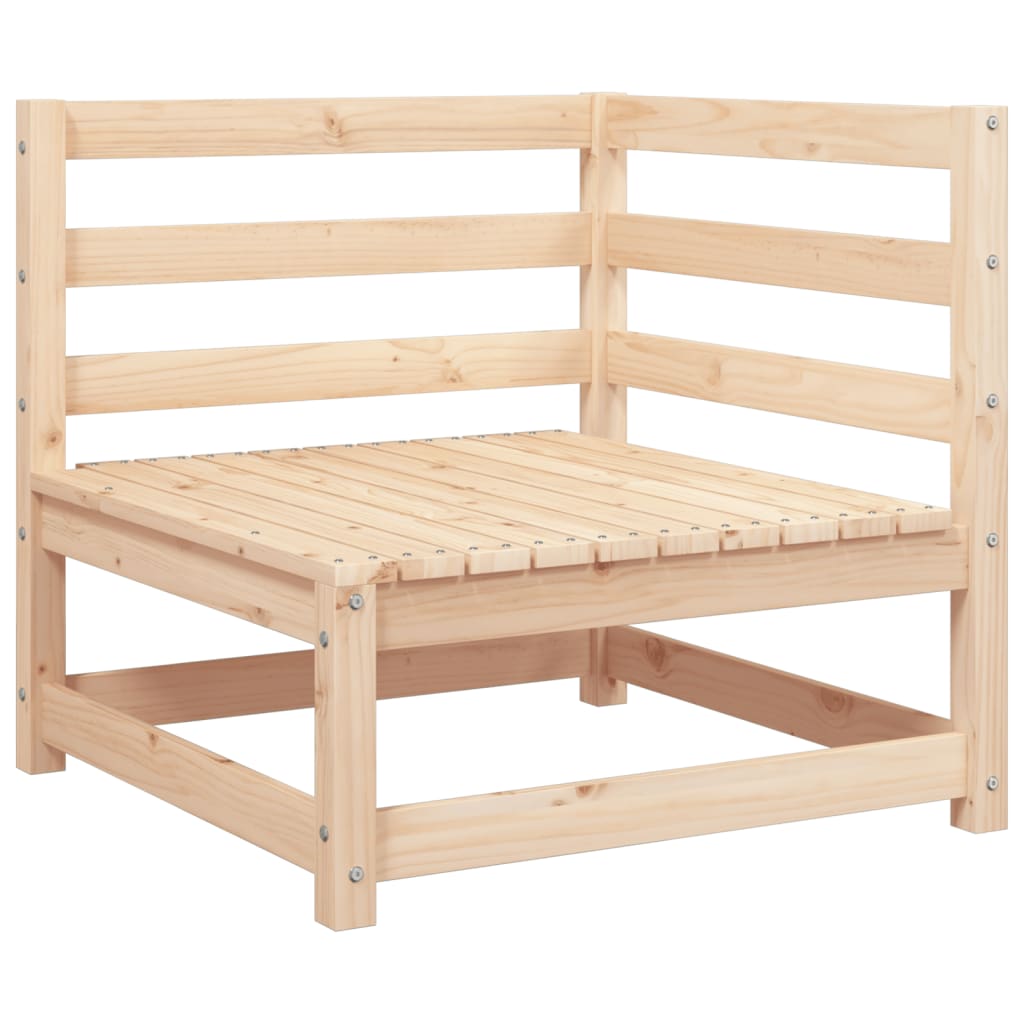 Hagesofa for hjørne 70x70x67 cm heltre douglasgran