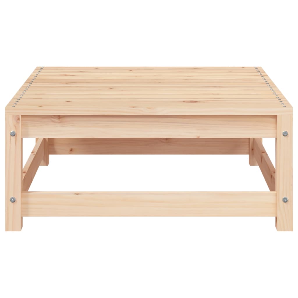 Fotskammel til hage 70x70x30 cm heltre furu