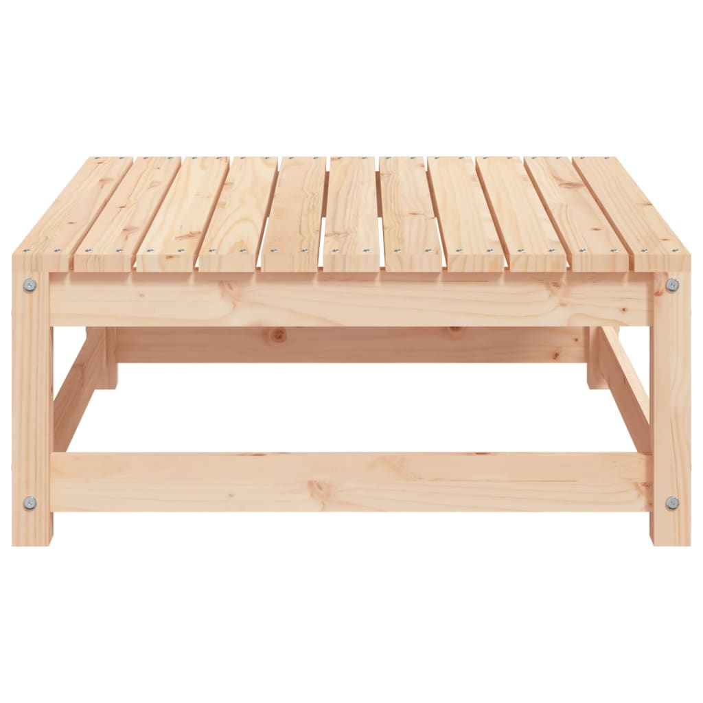 Fotskammel til hage 70x70x30 cm heltre furu