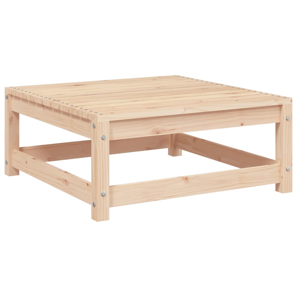 Fotskammel til hage 70x70x30 cm heltre furu