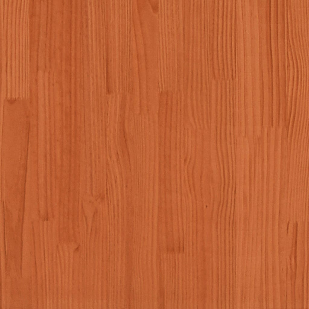 Fotskammel til hage brun 70x70x30 cm heltre furu