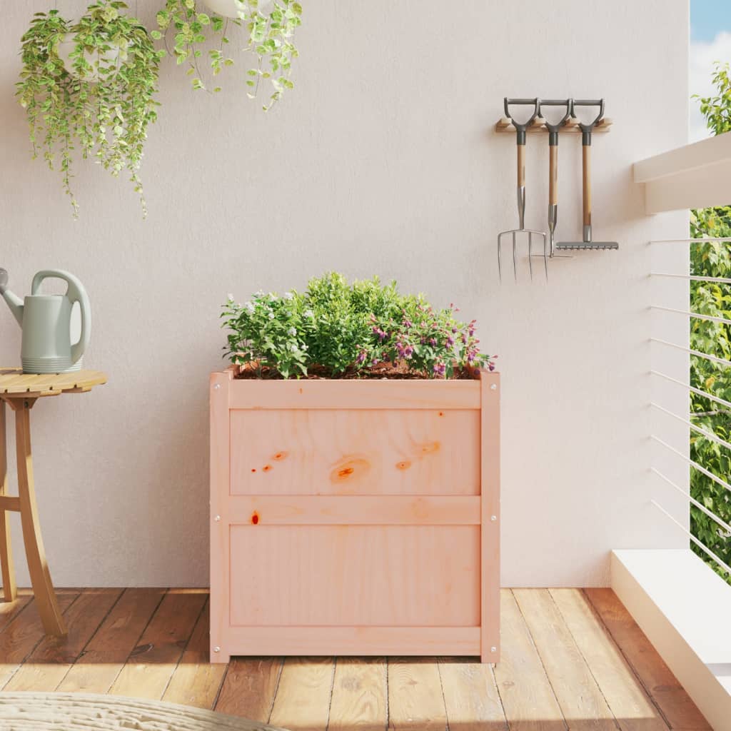 Utendørs Blomsterkasse Plantekasse Tre 60x60x60 cm heltre douglasgran