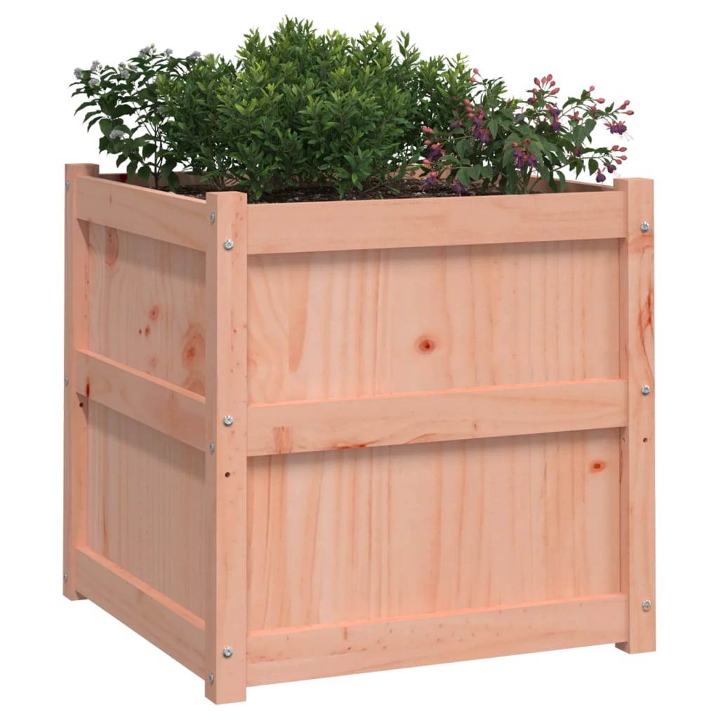 Utendørs Blomsterkasse Plantekasse Tre 60x60x60 cm heltre douglasgran