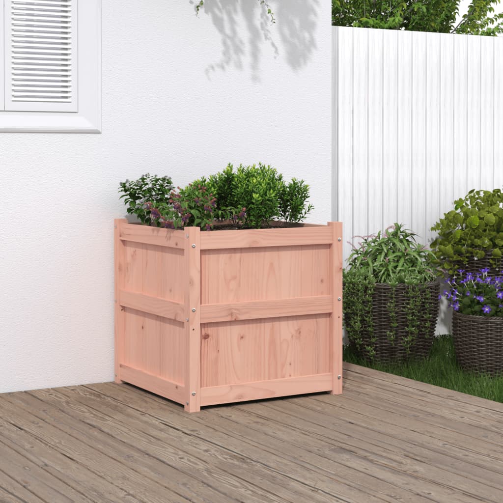Utendørs Blomsterkasse Plantekasse Tre 60x60x60 cm heltre douglasgran