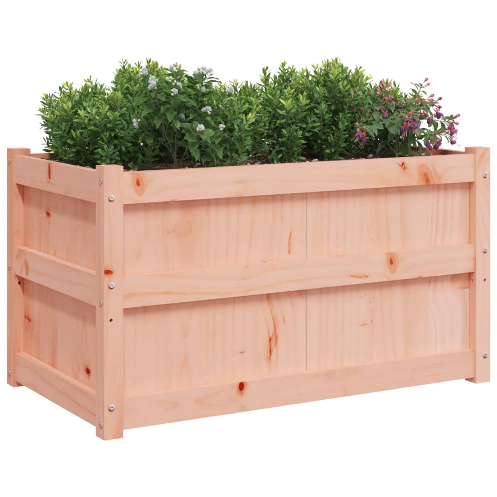 Utendørs Blomsterkasse Plantekasse Tre 90x50x50 cm heltre douglasgran