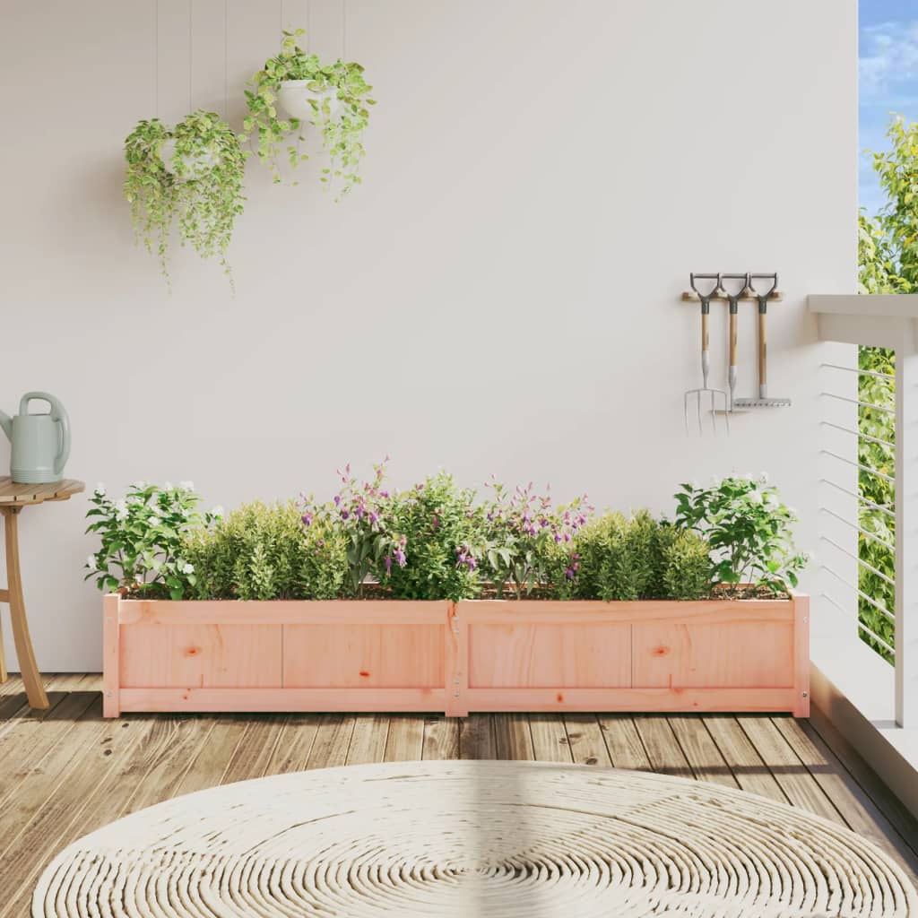 Utendørs Blomsterkasse Plantekasse Tre 180x31x31 cm heltre douglasgran