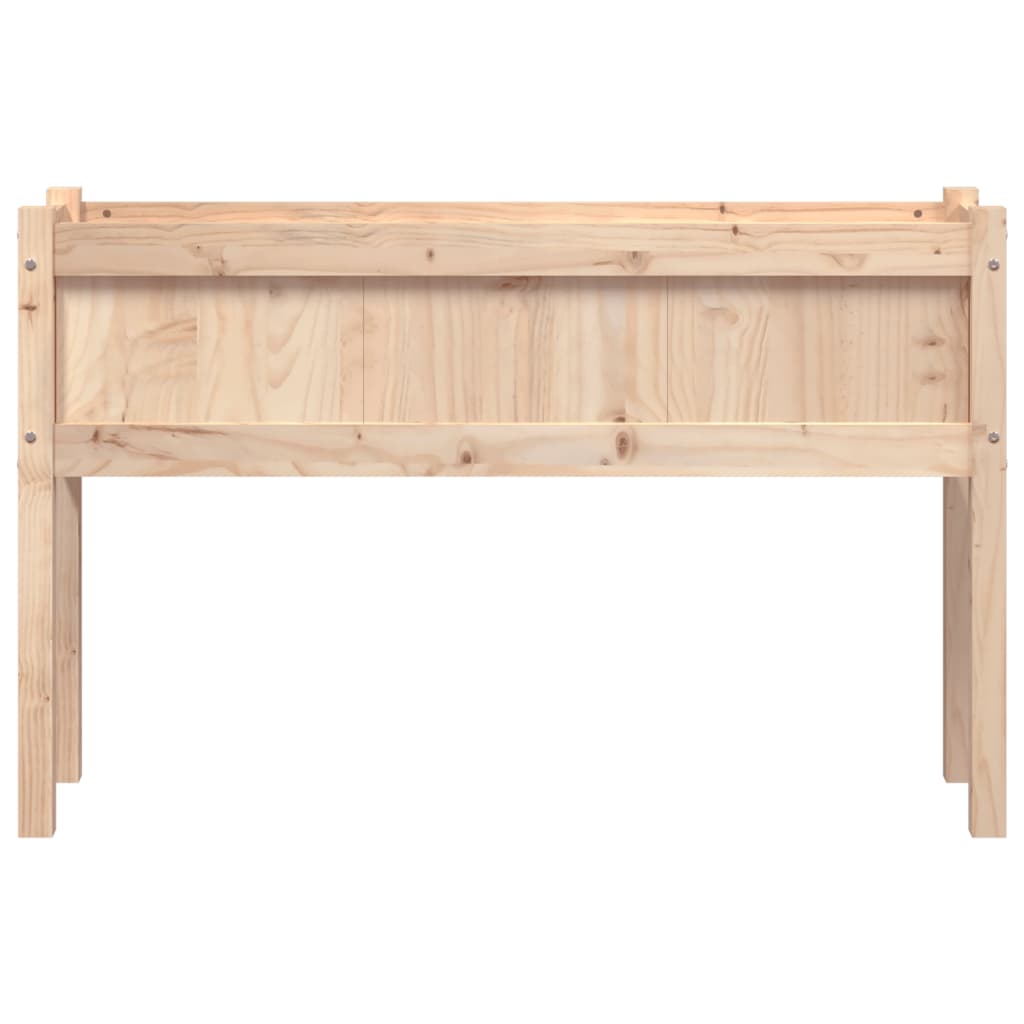 Utendørs Blomsterkasse Plantekasse Tre med ben 110x31x70 cm heltre furu