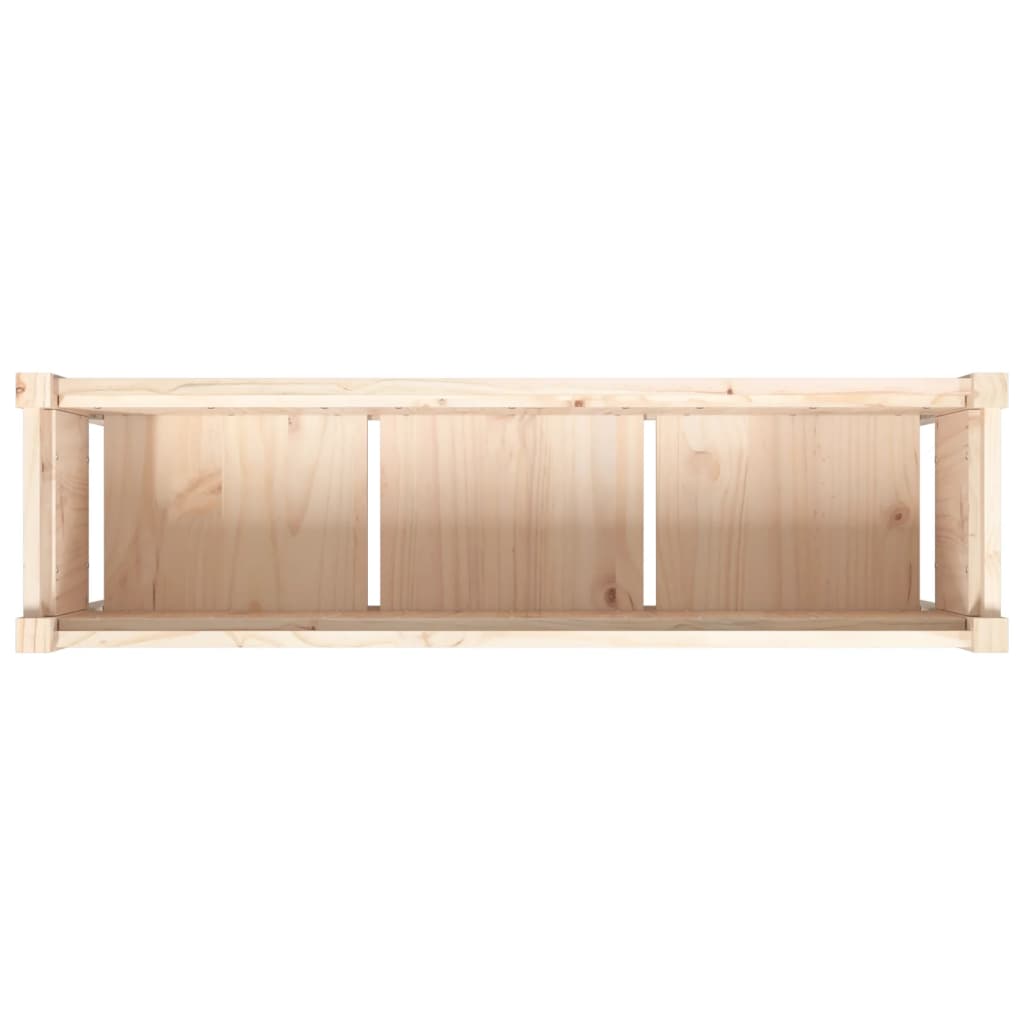 Utendørs Blomsterkasse Plantekasse Tre med ben 110x31x70 cm heltre furu