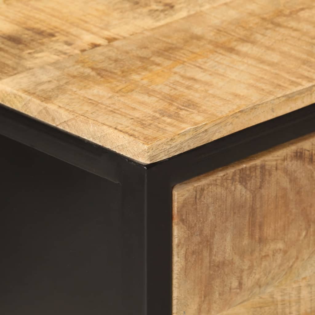 Avlastningsbord Konsollbord Tre 100x35x76 cm heltre mango og jern