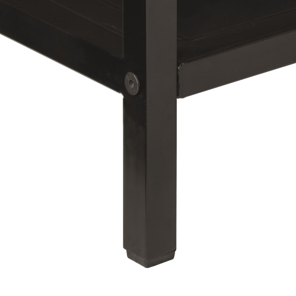 Avlastningsbord Konsollbord Tre 100x35x76 cm heltre mango og jern