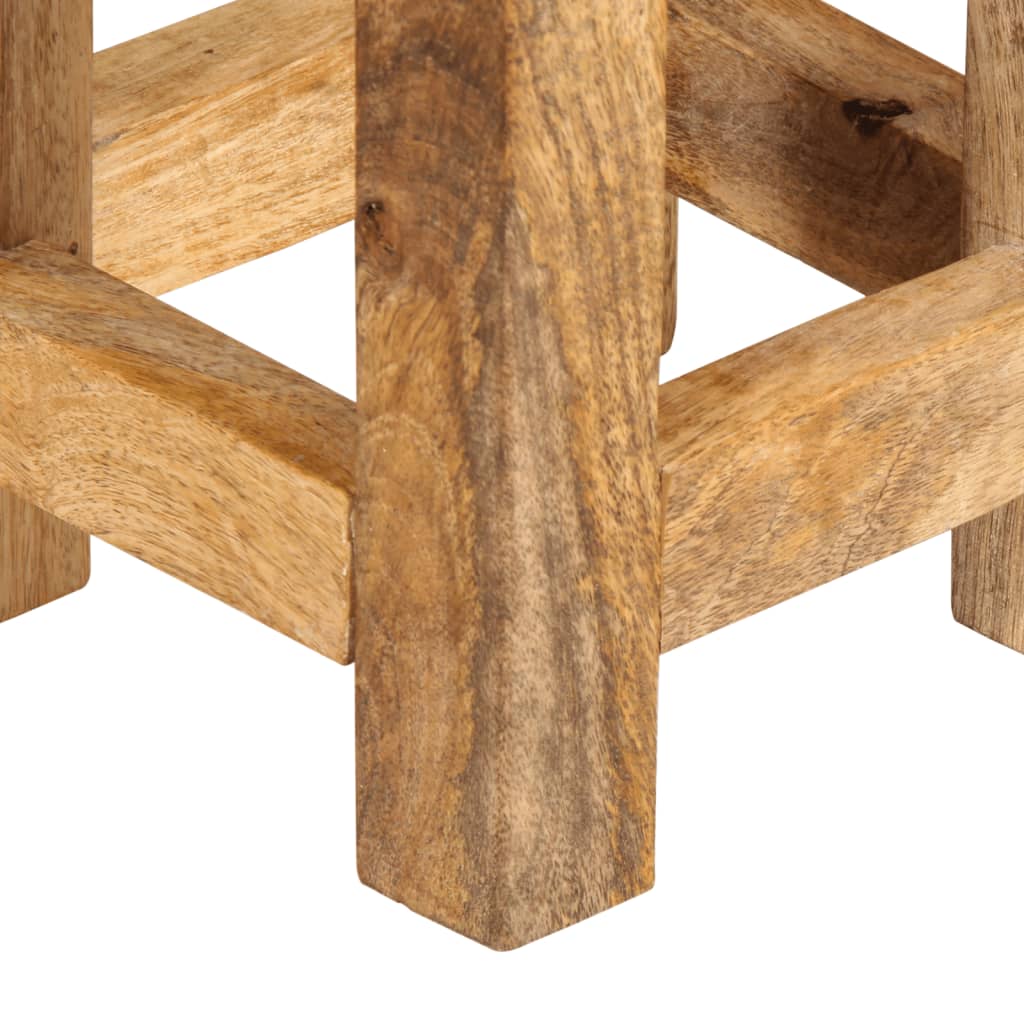 Sidebord Tre Stablebare 3 stk grovt heltre mangotre