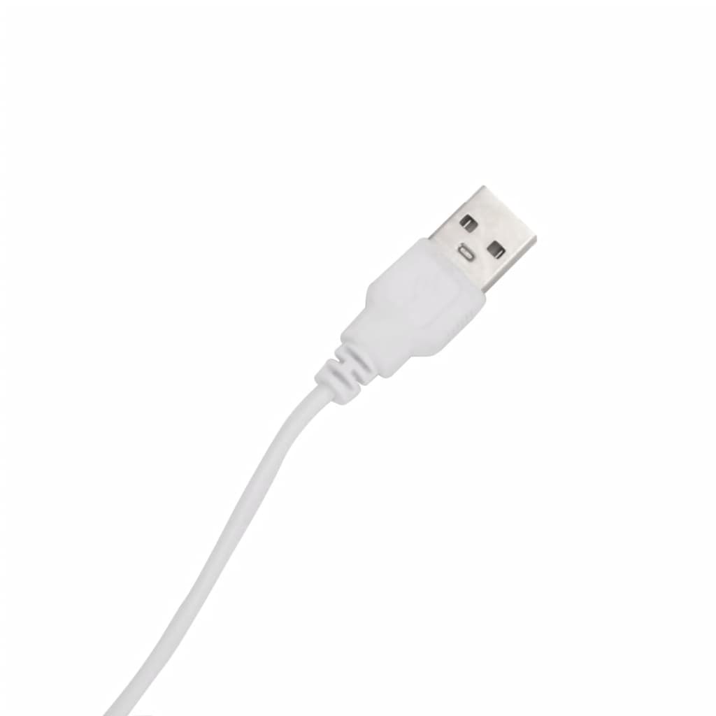 Baderomsspeilskap med LED-lys Hvit 60x13x52 cm
