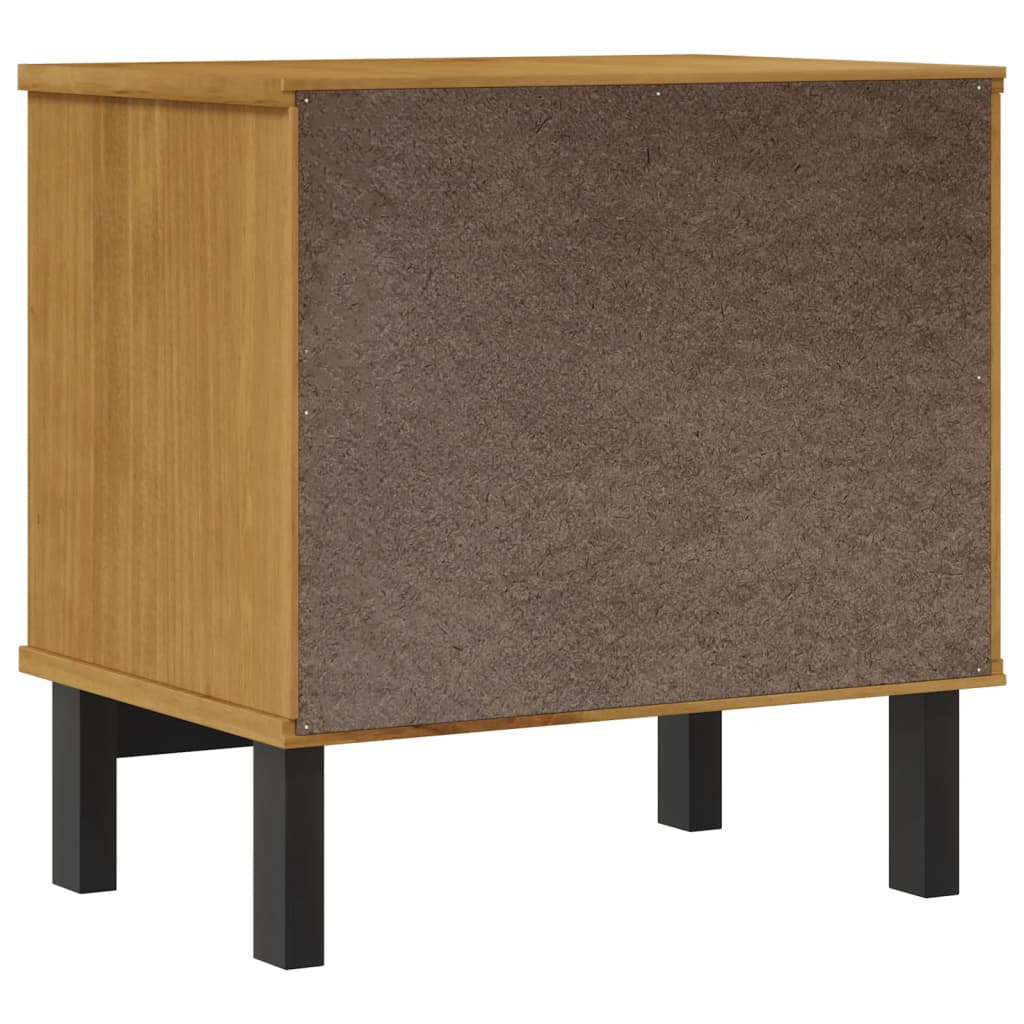 Nattbord Sengbord Tre heltre furu FLAM 49x35x50 cm