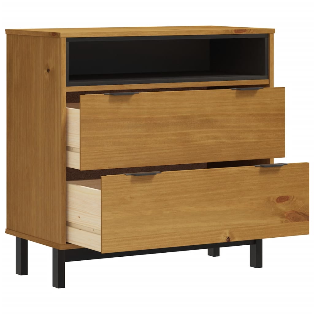 Kommode Tre heltre furu FLAM 80x40x80 cm