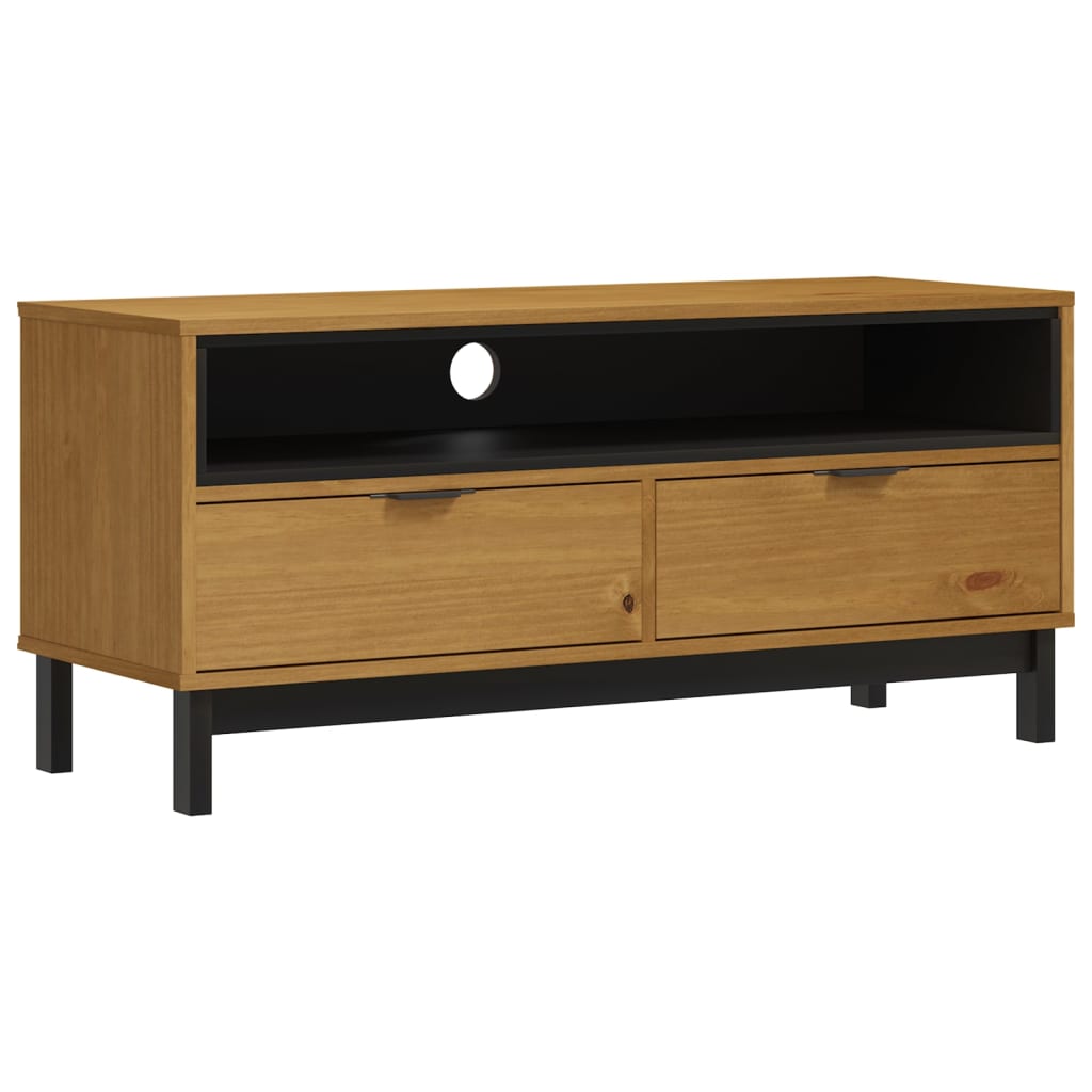 TV-Møbel Tre TV-benk heltre furu FLAM 110x40x50 cm