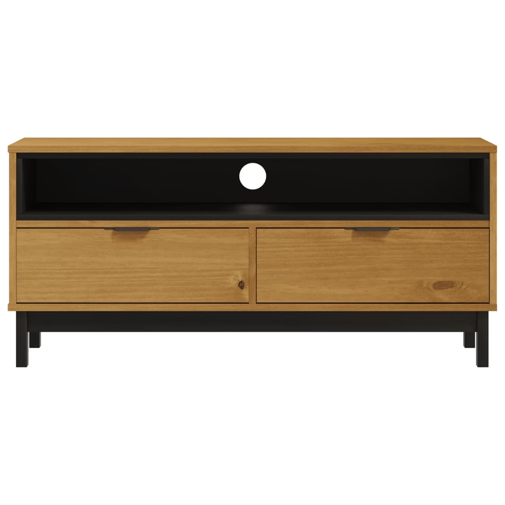 TV-Møbel Tre TV-benk heltre furu FLAM 110x40x50 cm