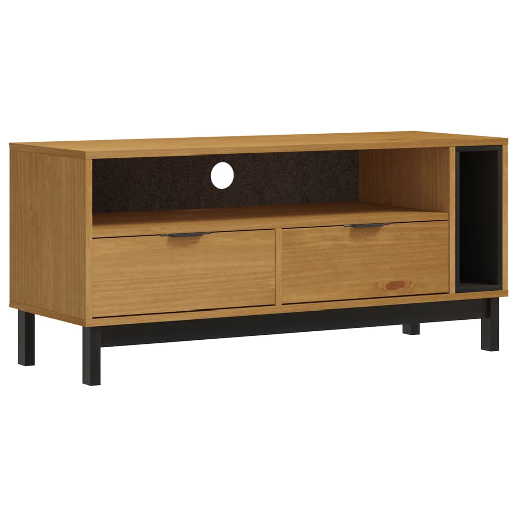 TV-Møbel Tre TV-benk heltre furu FLAM 110x40x50 cm