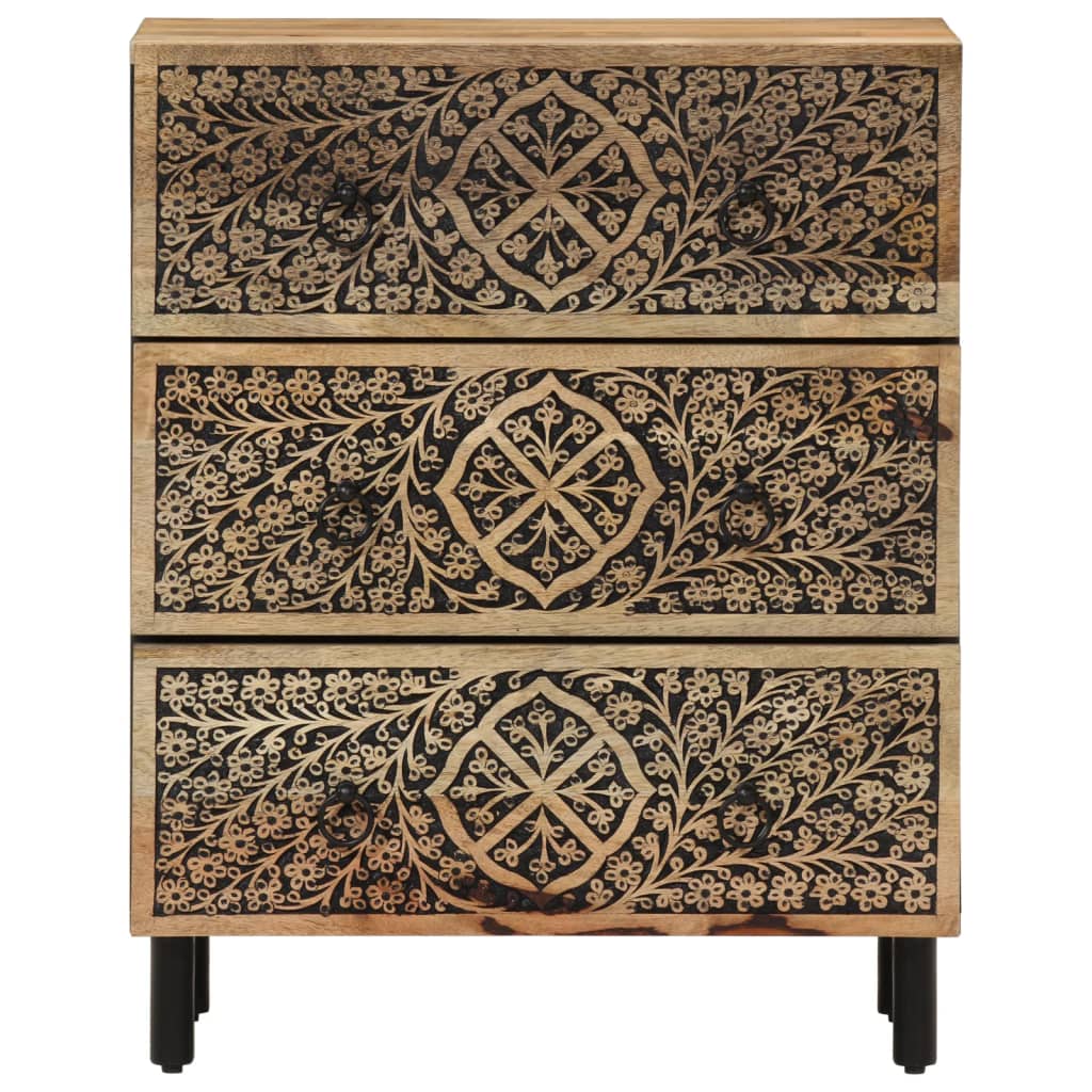 Skap heltre mango 60x33x75 cm