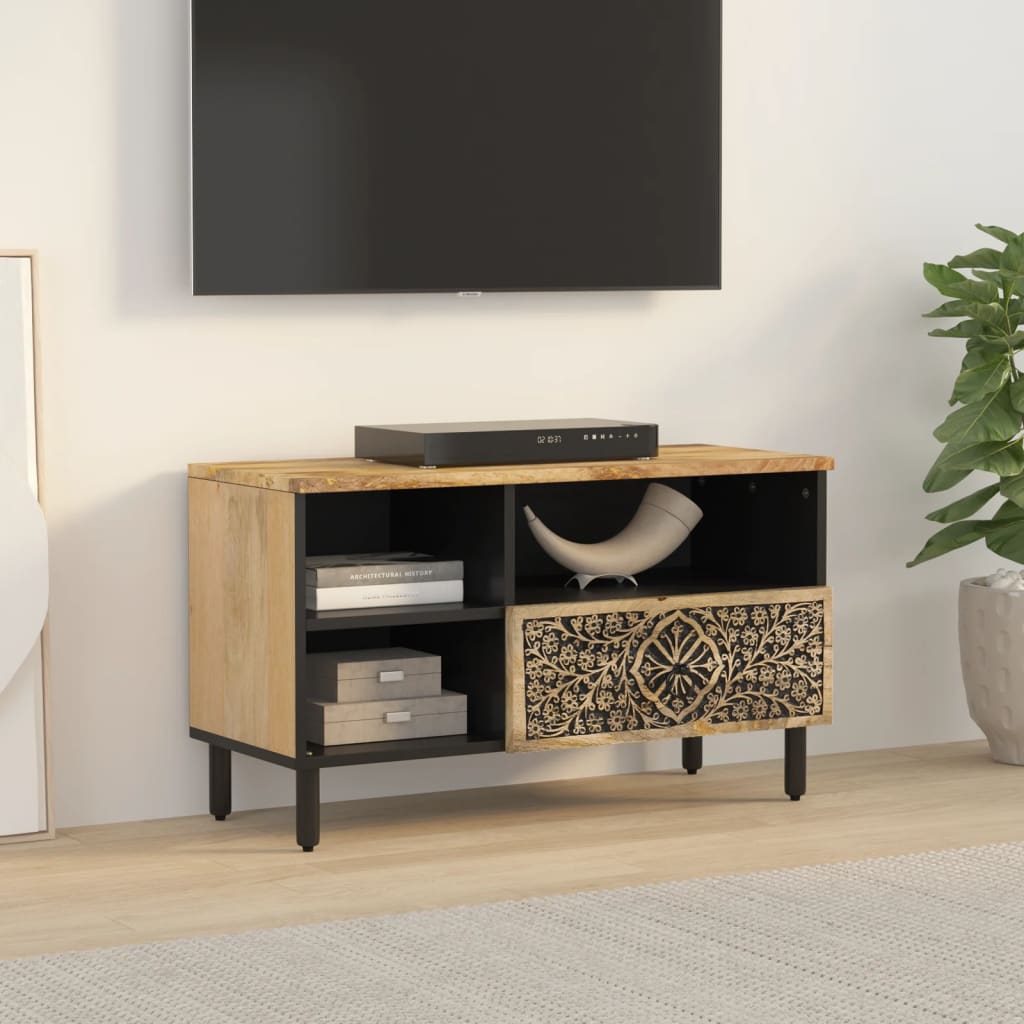 TV-Møbel Tre Tv-benk heltre mango 80x33x46 cm