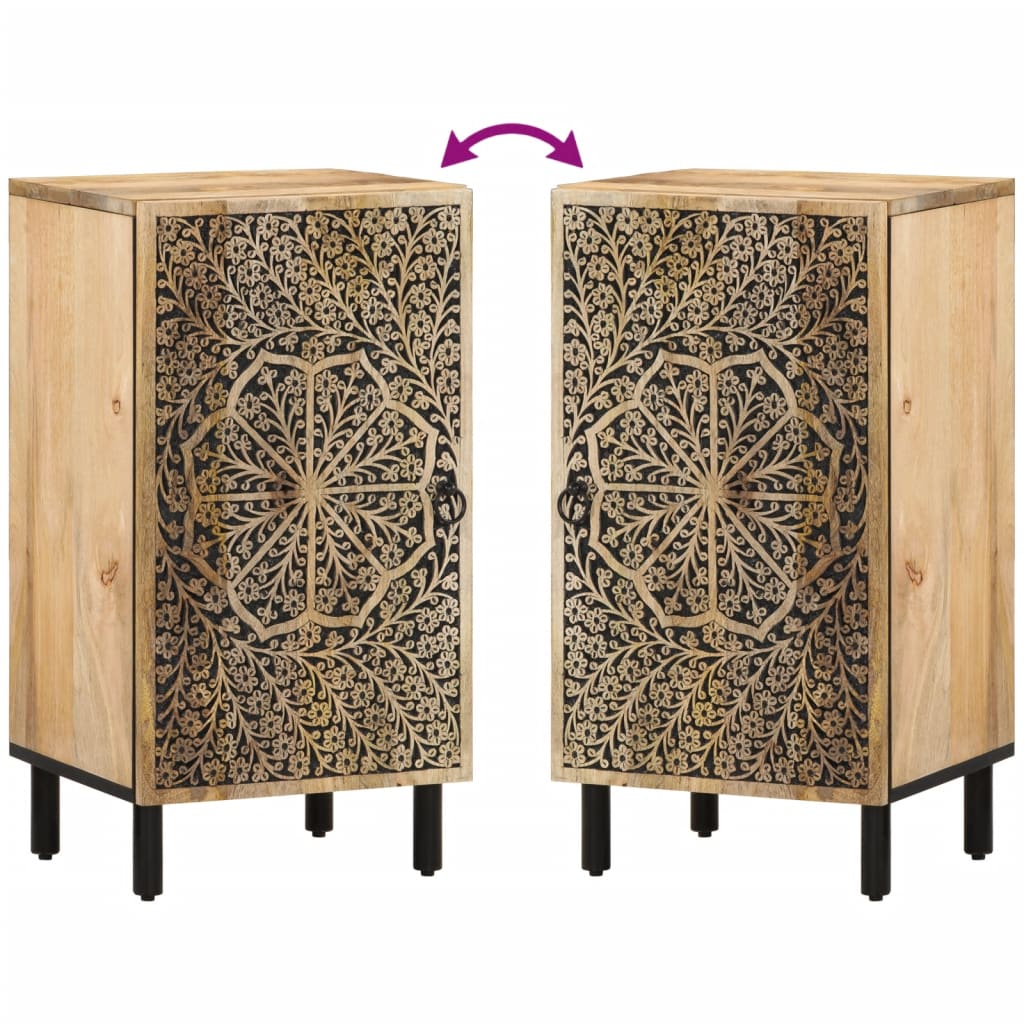 Skap heltre mango 40x33x75 cm