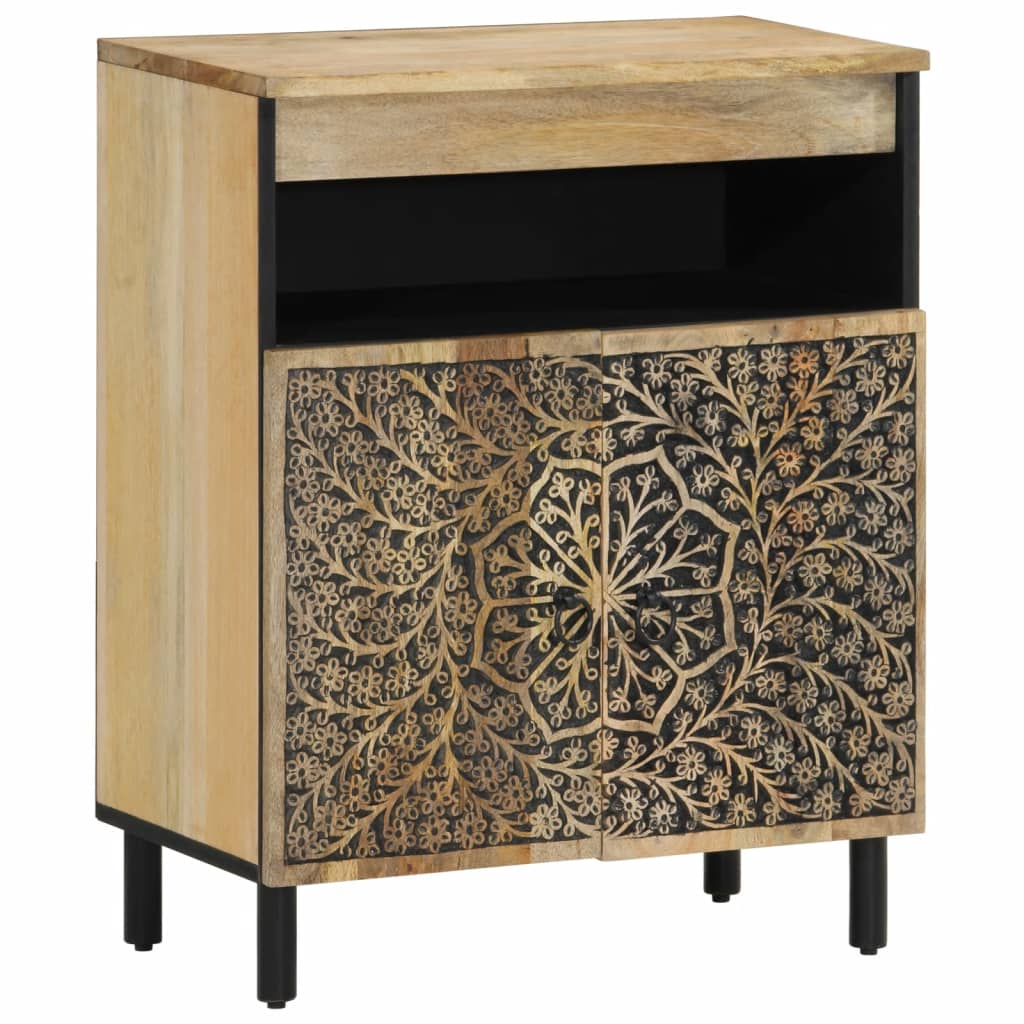 Skap heltre mango 60x33x75 cm