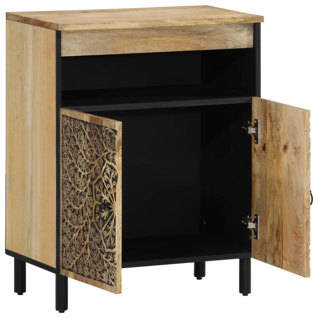 Skap heltre mango 60x33x75 cm