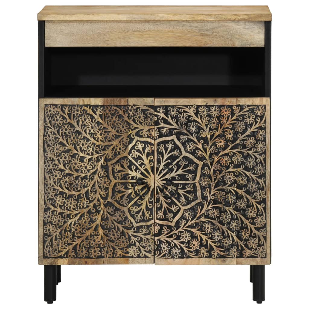 Skap heltre mango 60x33x75 cm