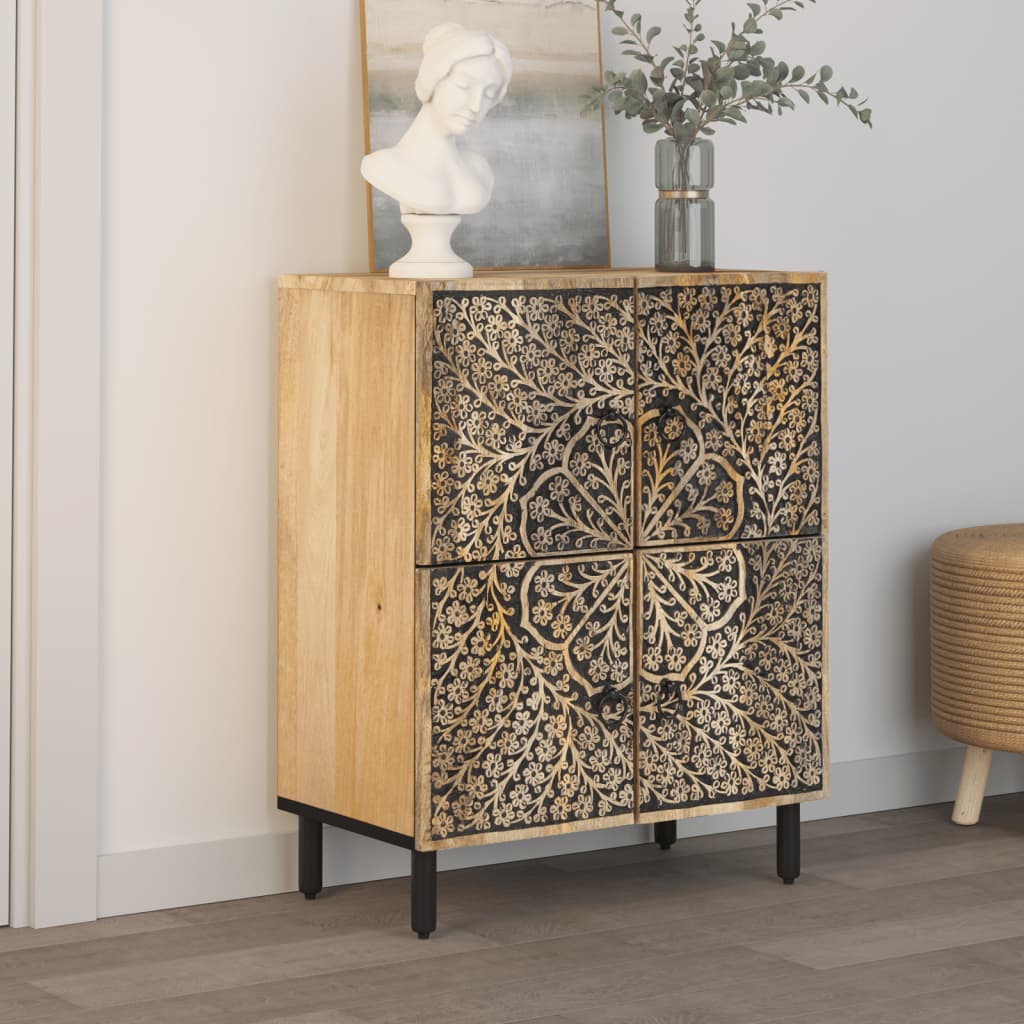 Sideskap 60x33x75 cm heltre mango