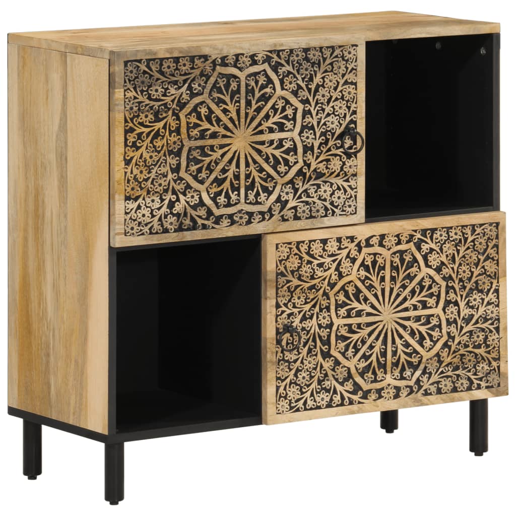 Skap heltre mango 80x33x75 cm