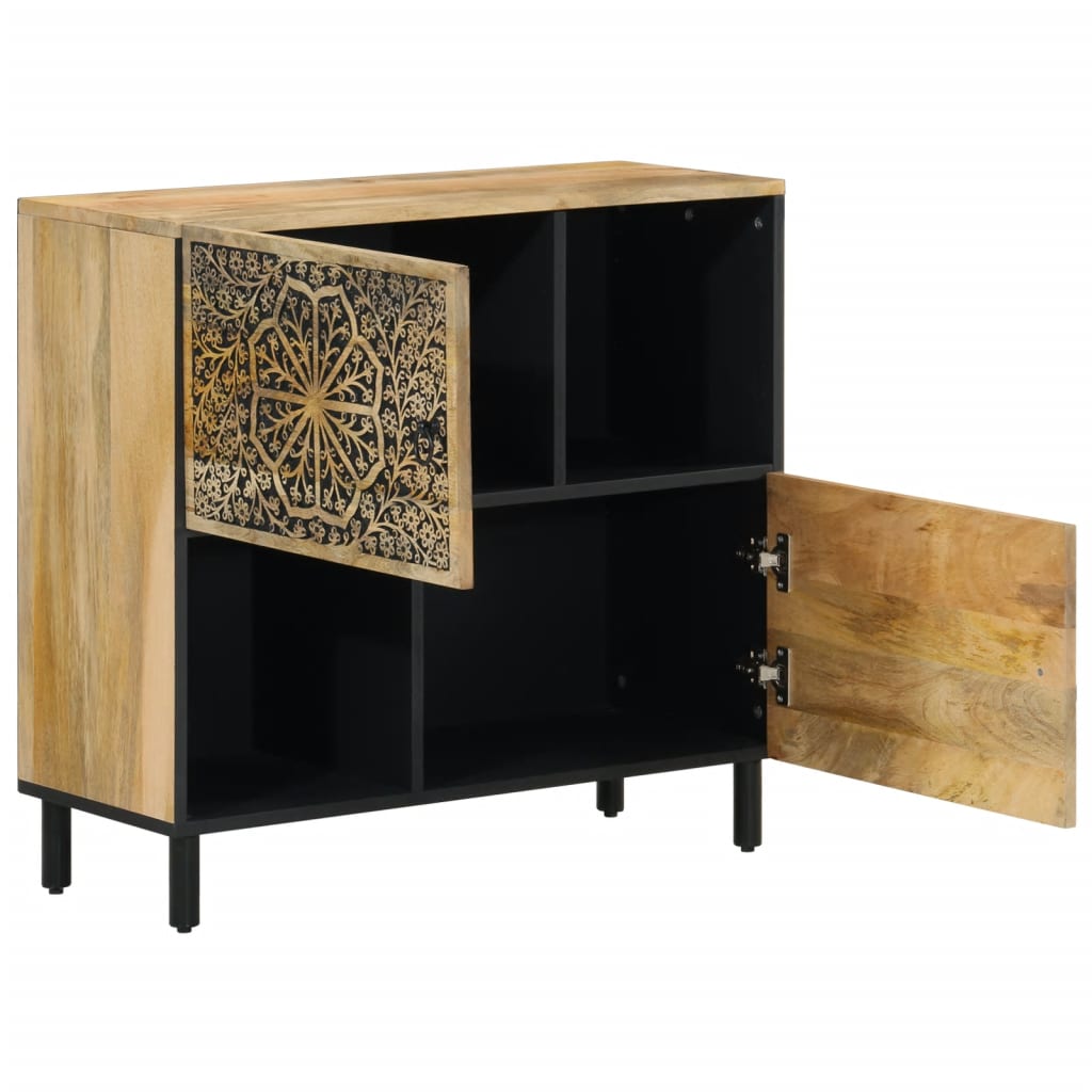 Skap heltre mango 80x33x75 cm