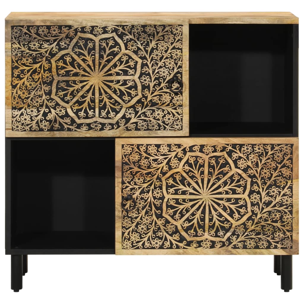 Skap heltre mango 80x33x75 cm