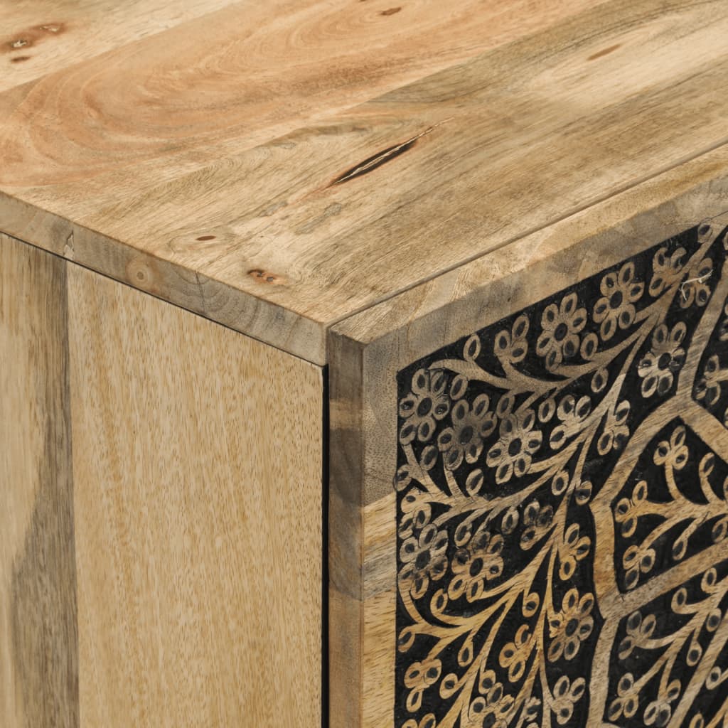 Skap heltre mango 80x33x75 cm