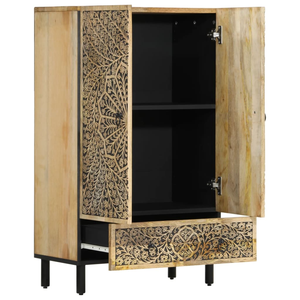 Skap heltre mango 60x33x100 cm