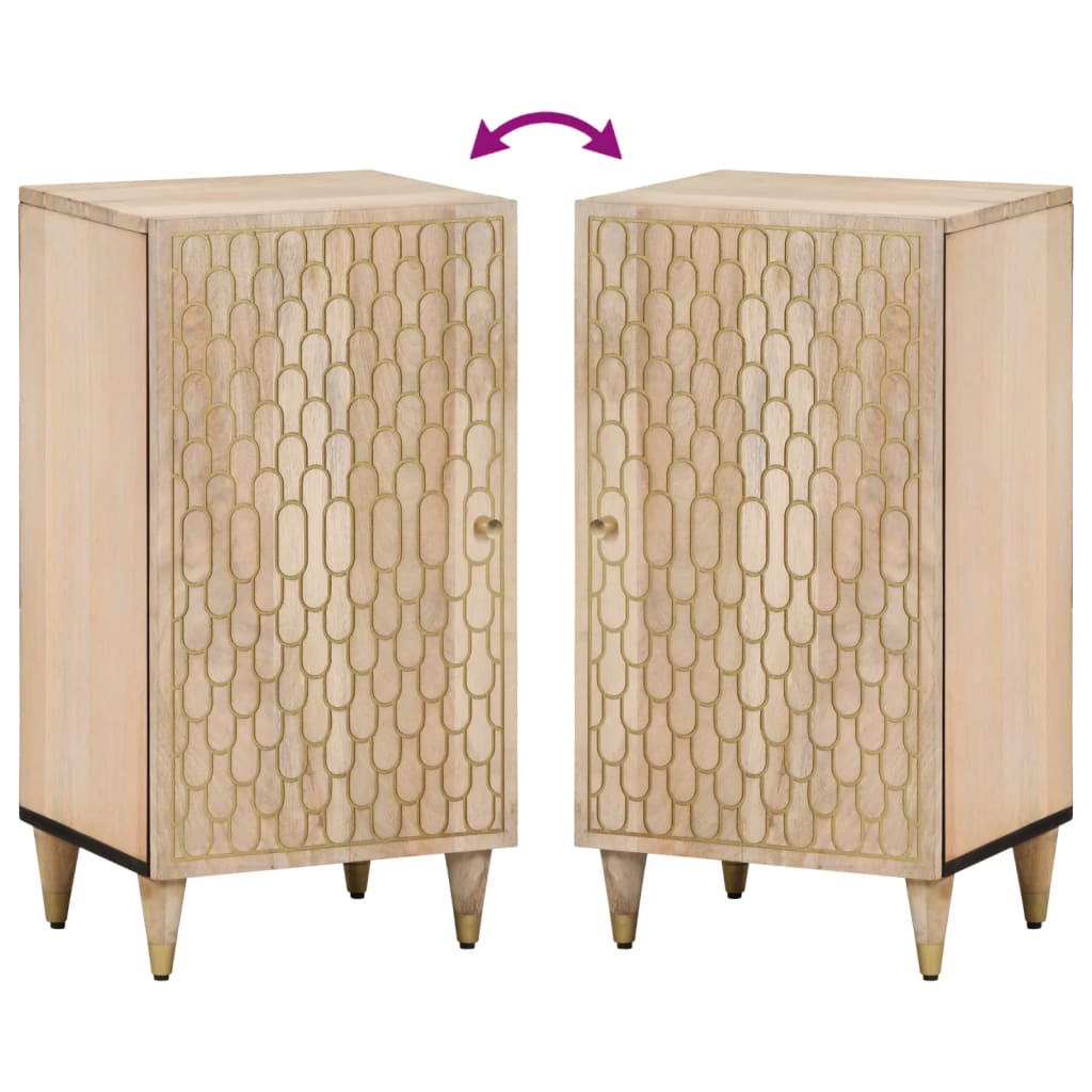 Skap heltre mango 40x33x75 cm