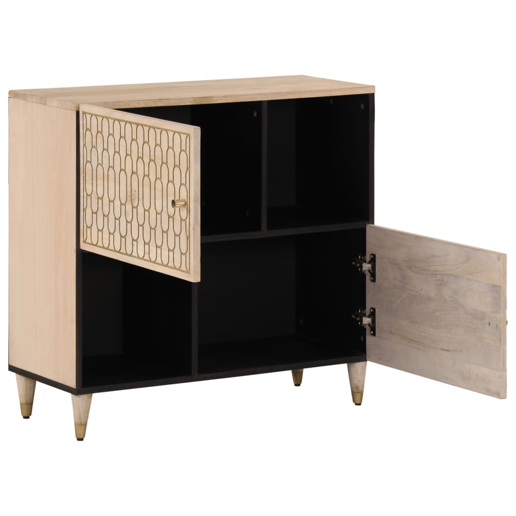 Skap heltre mango 80x33x75 cm